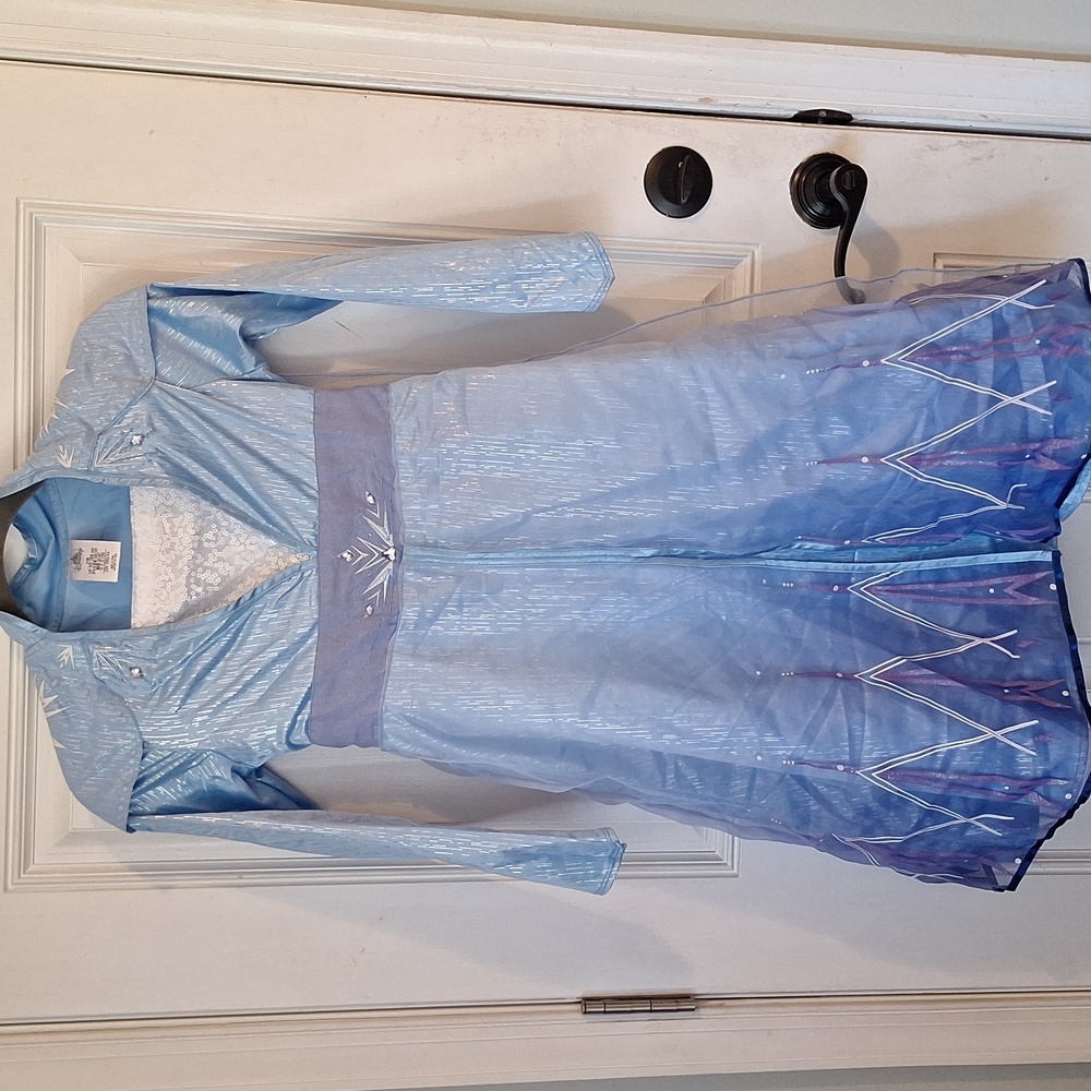 Disney Frozen 2 Elsa Travel Dress Youth Sz 7/8